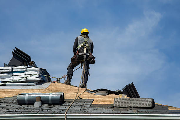 Professional Roofing technician working in Verona, VA